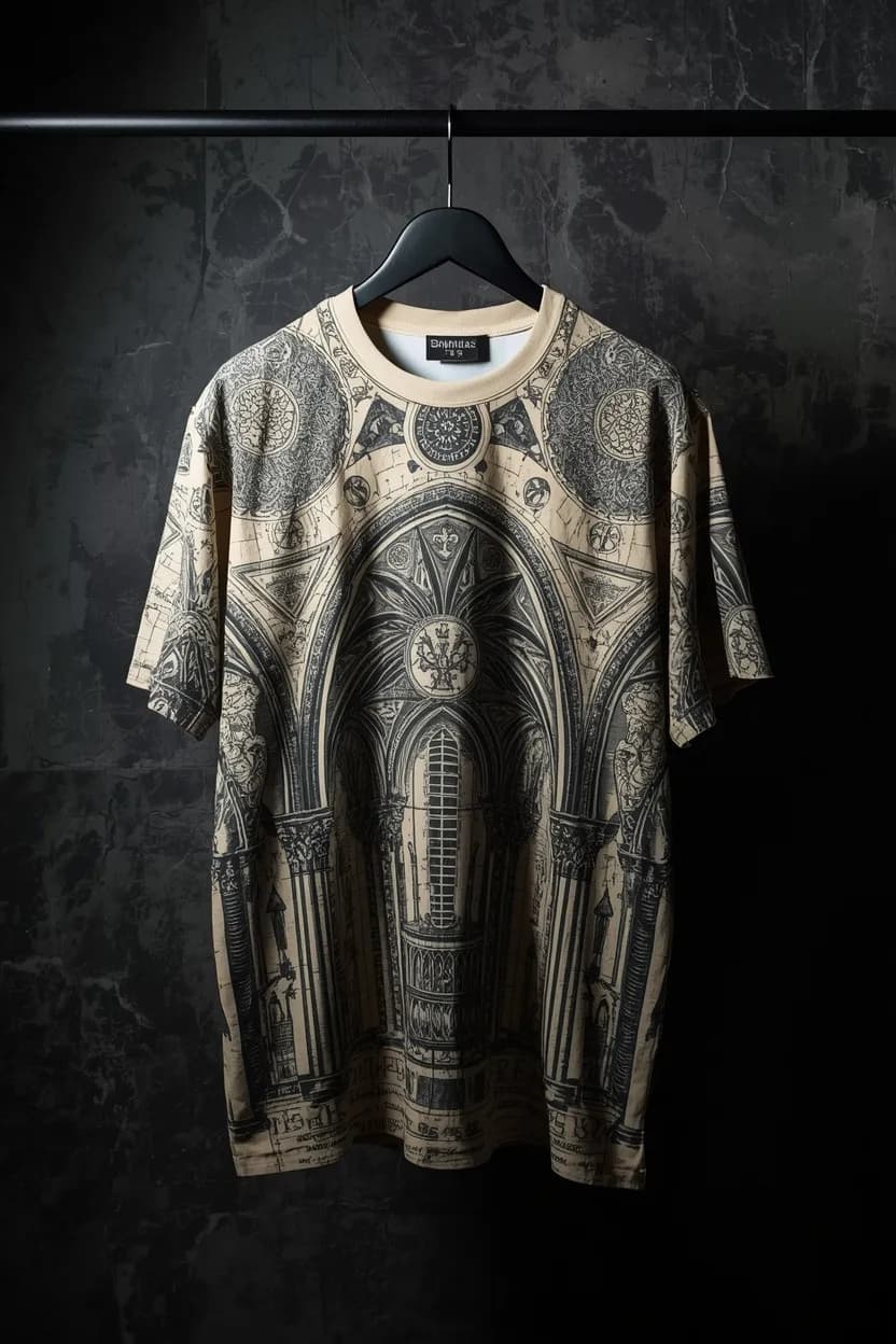 horror graphic shirts on hanger graphic on t shirt all-over print — horror vibes lab moodiefy india