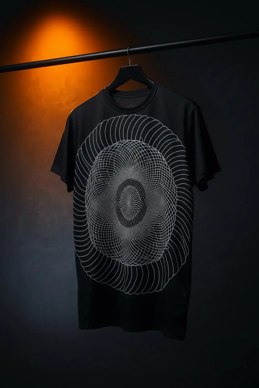 infinity tshirt on hanger tee shirt graphic all-over print — infinite loop lab moodiefy india