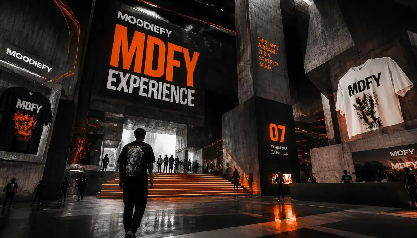 MDFY Experience — DTF all over print tshirt India, full-fabric original artwork, mood-first streetwear | Moodiefy