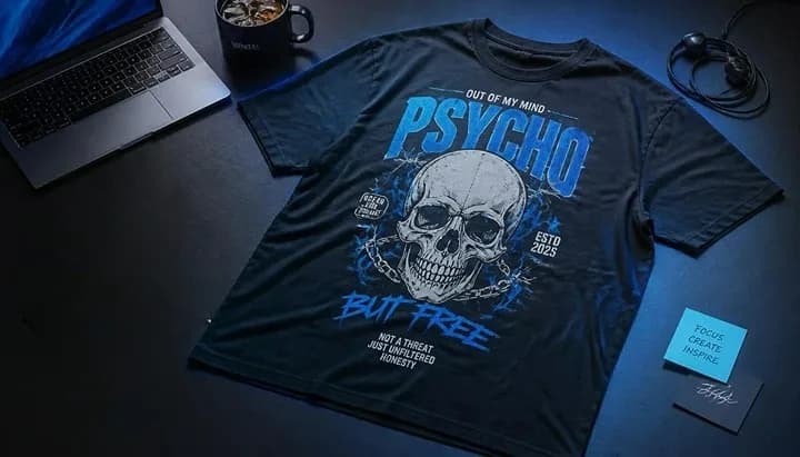 work from home chaos mens printed tees all over print collection — moodiefy india